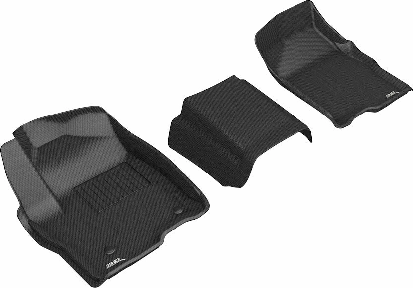 3D MAXpider Floor Mats Chevy Silverado 1500 Crew Cab (19-24) All-Weather Kagu Series - Front or Second Row