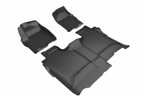3D MAXpider Floor Mats Chevy Silverado 1500 Crew Cab (19-24) All-Weather Kagu Series - Front or Second Row