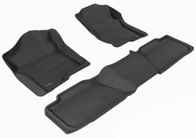3D MAXpider Floor Mats Chevy Tahoe (07-14) All-Weather Kagu Series - Front or Second Row