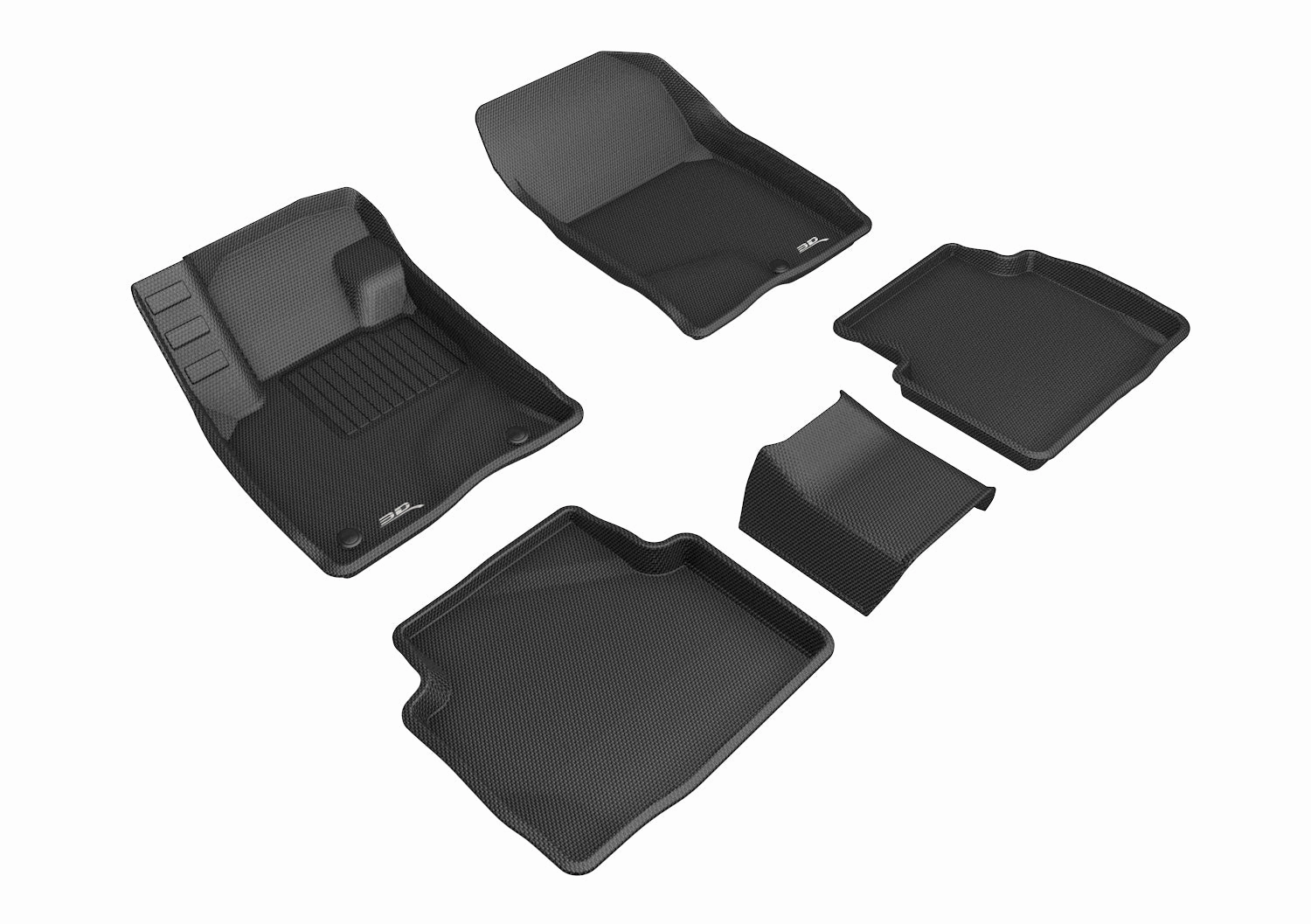 3D MAXpider Floor Mats Ford Escape Gas / Hybrid (20-24) All-Weather Kagu Series - Front or Second Row