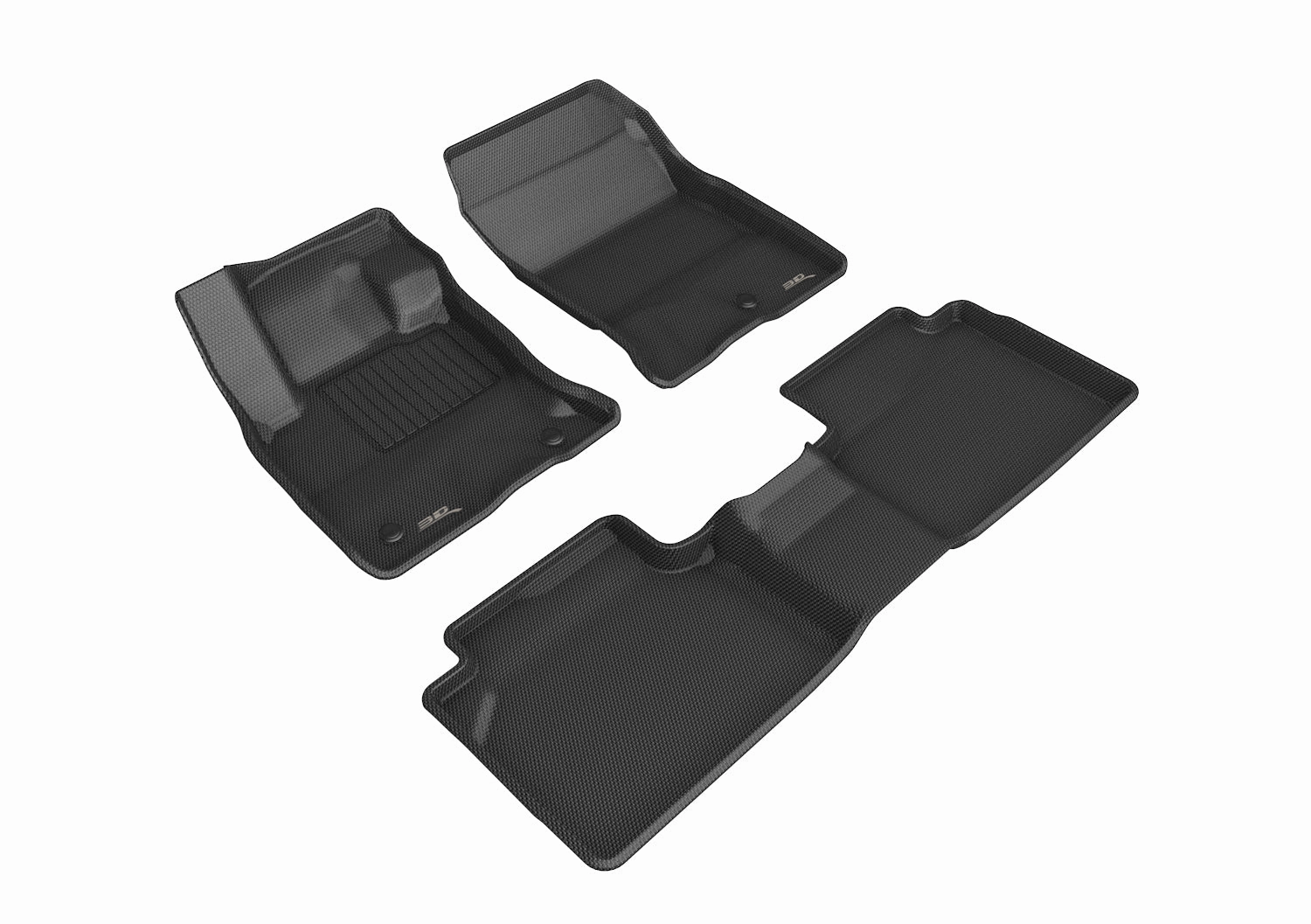 3D MAXpider Floor Mats Ford Escape Gas / Hybrid (20-24) All-Weather Kagu Series - Front or Second Row