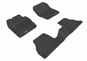 3D MAXpider Floor Mats Ford Focus Sedan / Hatchback (12-18) All-Weather Kagu Series - Front or Second Row