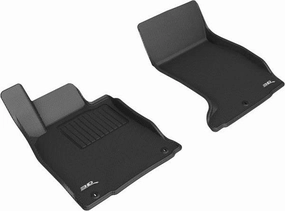 3D MAXpider Floor Mats Genesis G70 AWD (19-23) All-Weather Kagu Series Black - Front or Second Row