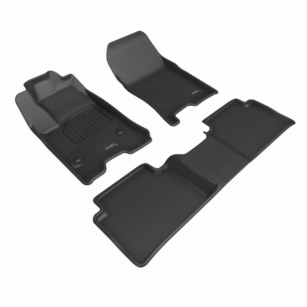 3D MAXpider Floor Mats GMC Canyon Crew Cab (23-24) All-Weather Kagu Series - Front or Second Row
