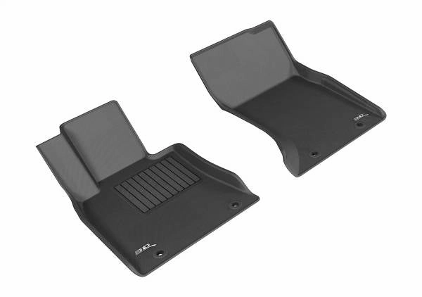 3D MAXpider Floor Mats Hyundai Genesis AWD Sedan (15-16) All-Weather Kagu Series Black - Front or Second Row