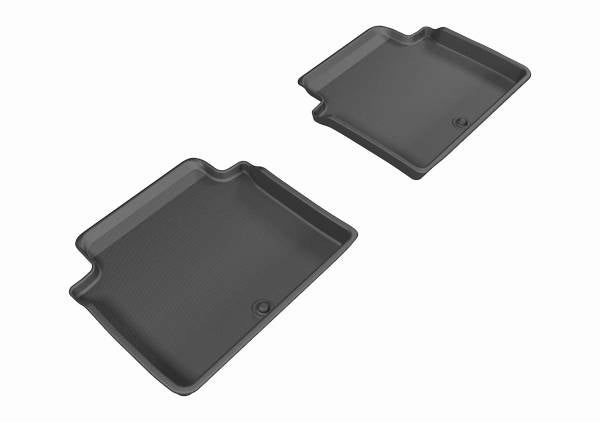 3D MAXpider Floor Mats Hyundai Genesis AWD Sedan (15-16) All-Weather Kagu Series Black - Front or Second Row
