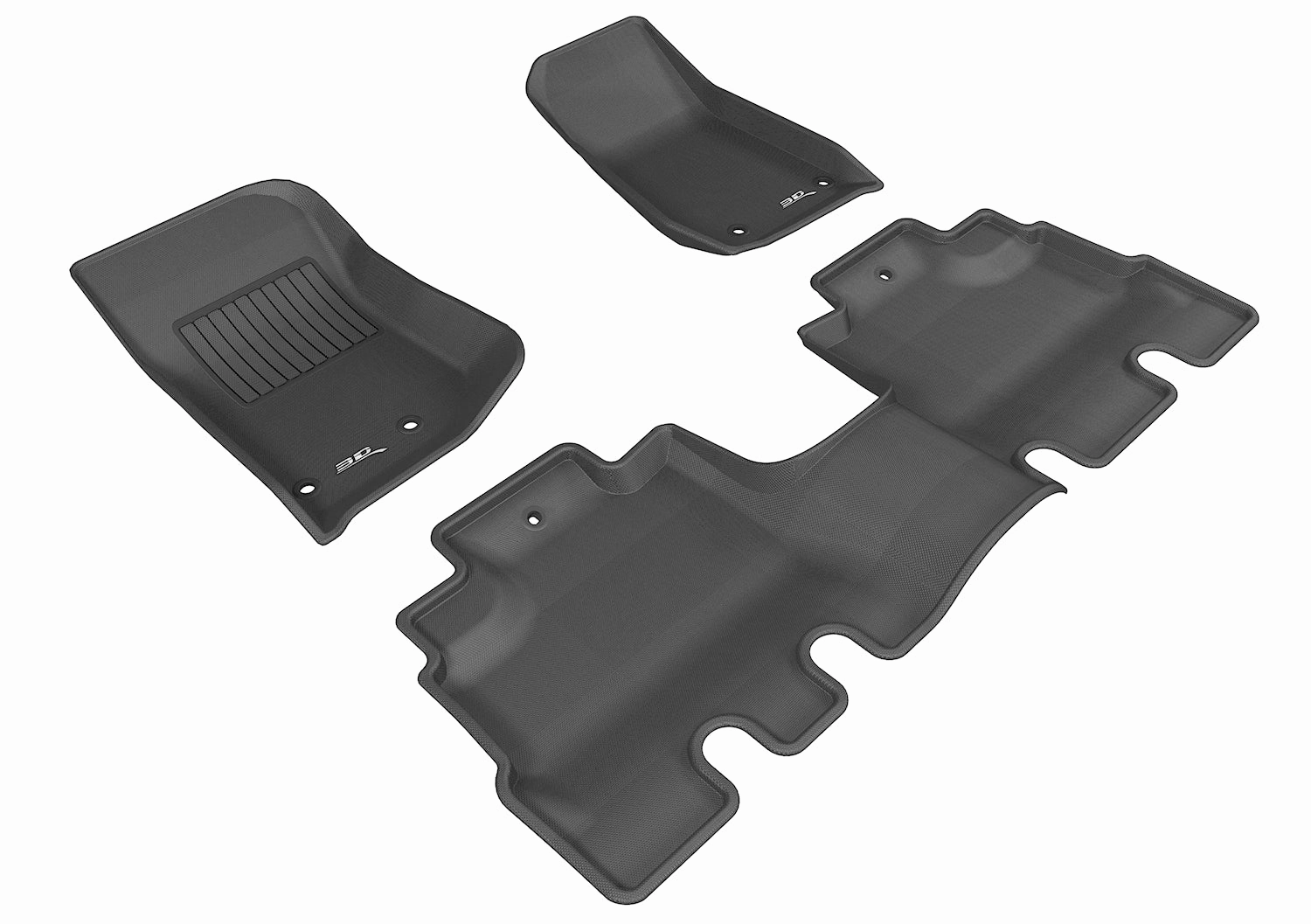 3D MAXpider Floor Mats Jeep Wrangler JK (14-18) All-Weather Kagu Series - Front or Second Row