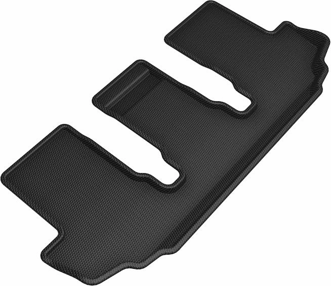 3D MAXpider Floor Mats Toyota Highlander Gas 7 / 8 Seater (20-24) All-Weather Kagu Series Black - Front / Second / Third Row
