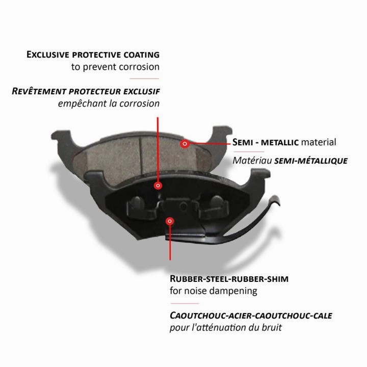 A03920 Certified Brake Pad Set