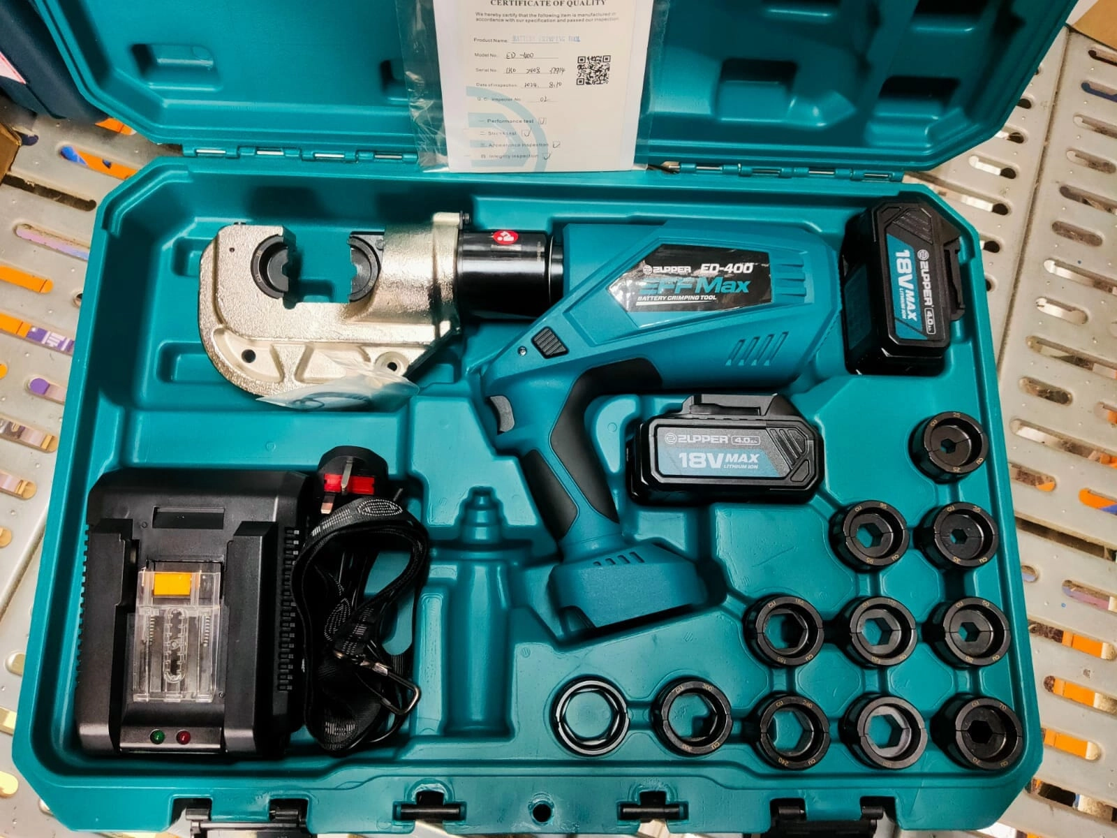Aiko 18V Battery Terminal Crimping Tool  3.0Ah 16-400Mm2 | Model : ED-400