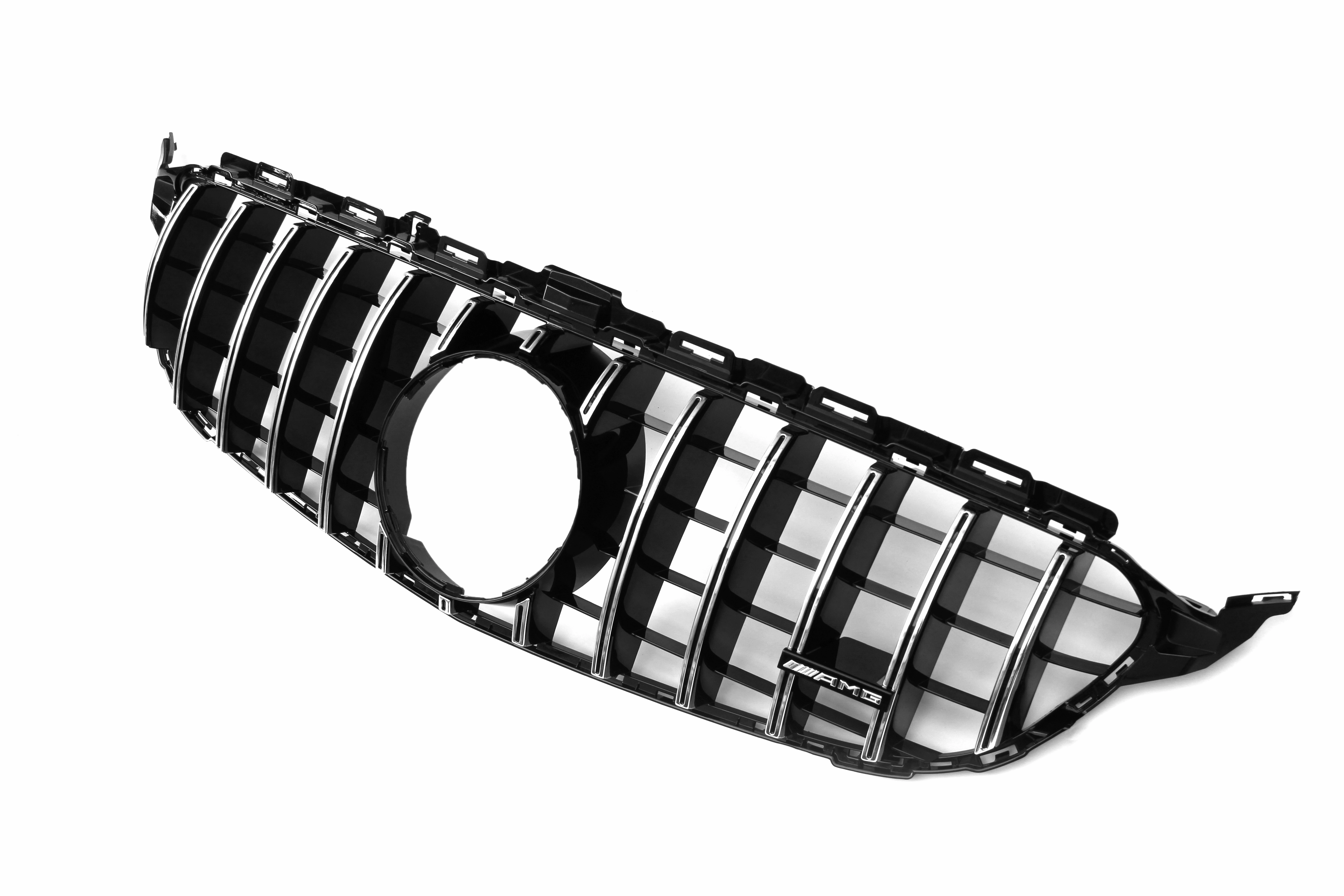 AMG Panamericana Style Grille for Mercedes-Benz C Class (AMG Line) C205/W205 2015-2018 - Silver