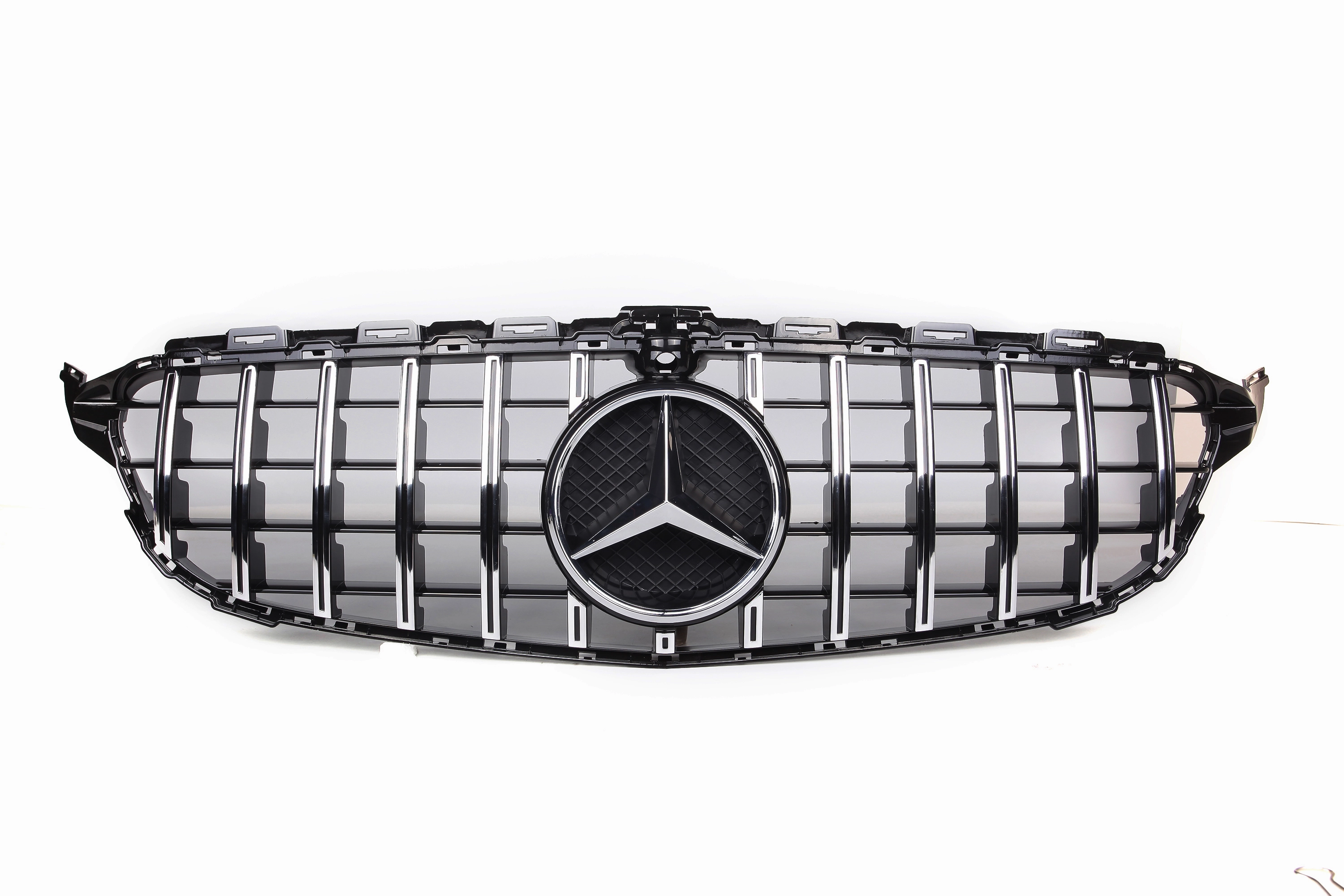 AMG Panamericana Style Grille for Mercedes-Benz C Class (AMG Line) C205/W205 2015-2018 - Silver