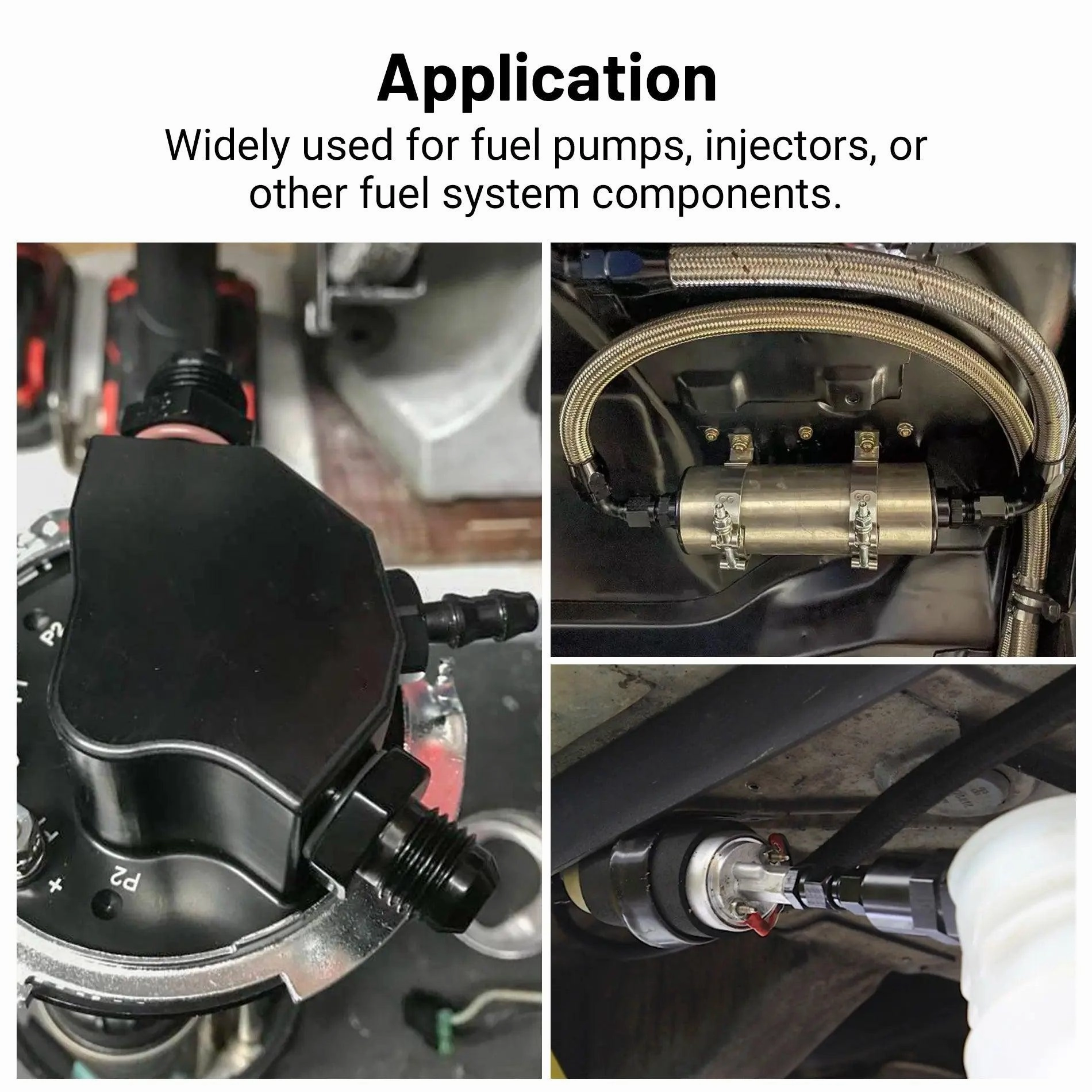 AN Male to BSP Fitting - 4/6/8/10/12 AN Adapter Straight Aluminum Black | High-Performance Fuel System Solution | EVIL ENERGY