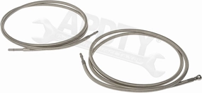 APDTY 153637 Stainless Steel Braided Fuel Line Set