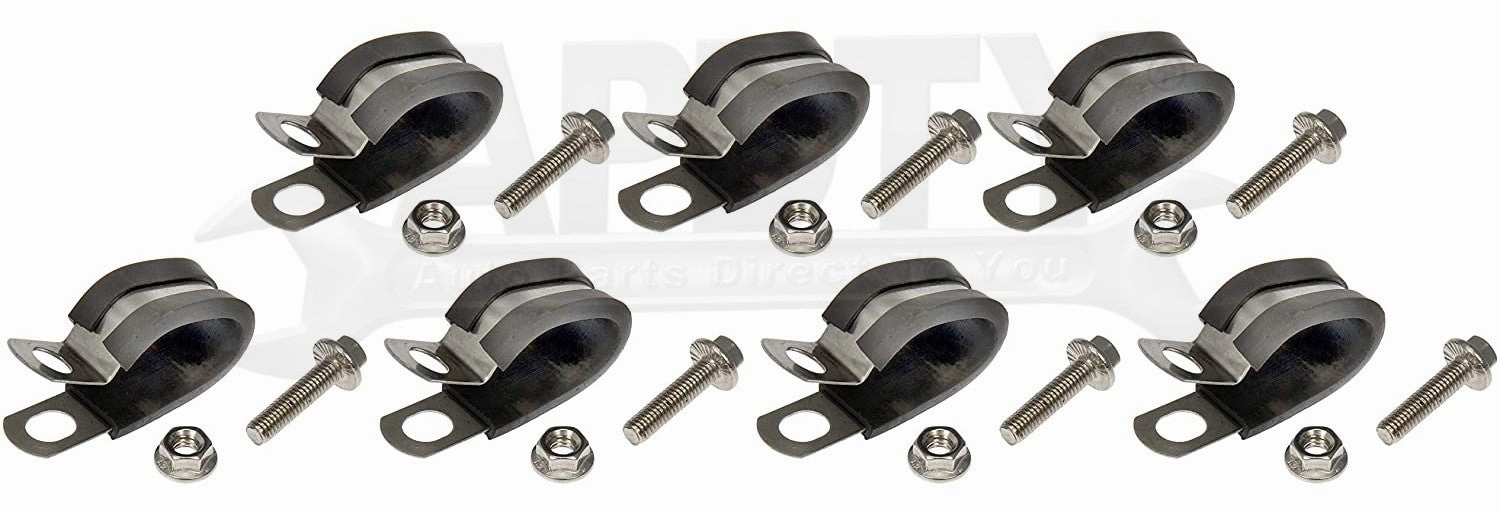 APDTY 153637 Stainless Steel Braided Fuel Line Set