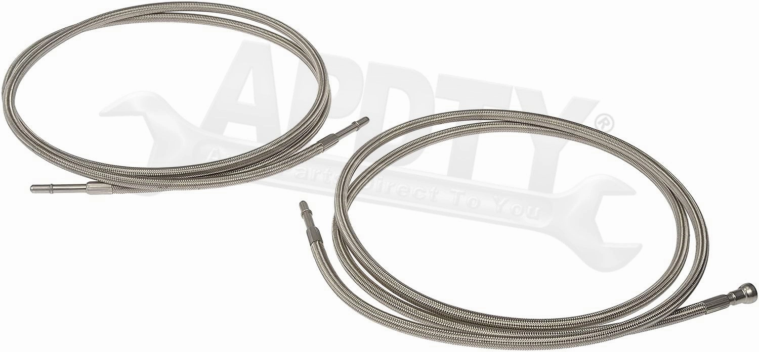 APDTY 153638 Stainless Steel Braided Fuel Line Set