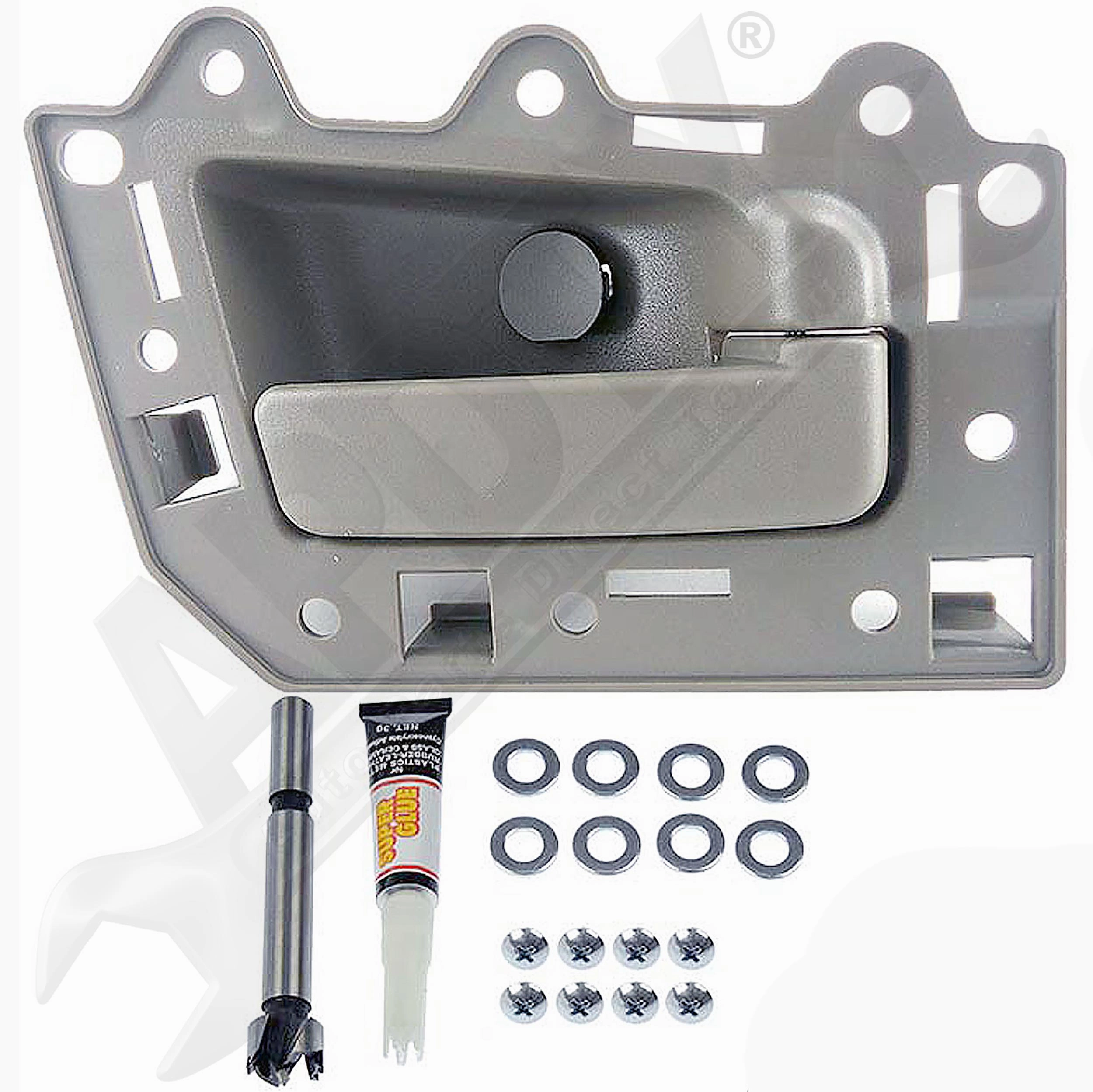APDTY 153662 Interior Door Handle; Brown; Rear Right