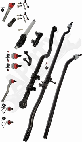 APDTY 159865 Suspension Steering Wobble Repair Fix Kit "JK"
