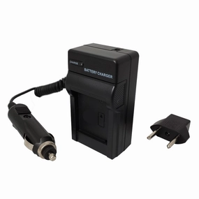 Batteries N Accessories BNA-WB-106 Digital Camera Battery Charger - Replacement for Sony BC-VC10 Charger, Compatible with Sony NP-FC10 and NP-FC11 Battery - 110/220V Fold-in Plug with Car & EU adapters