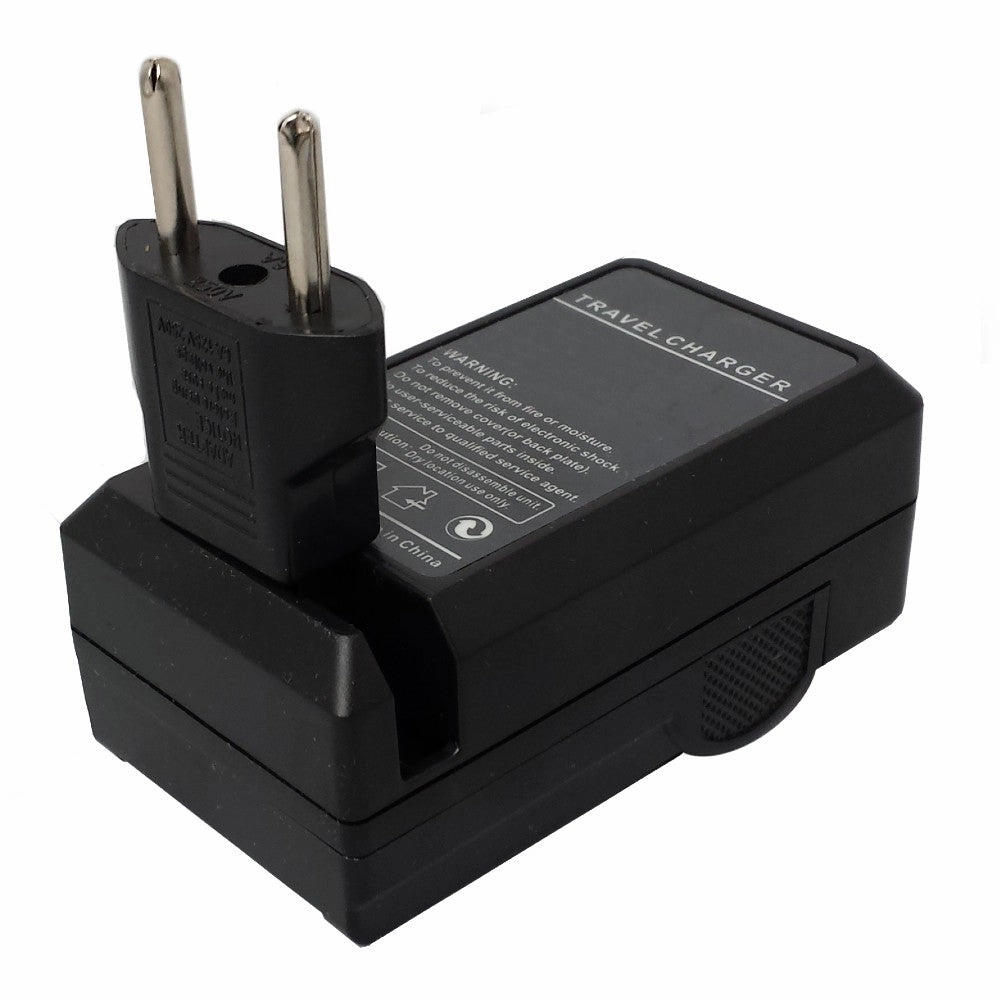 Batteries N Accessories BNA-WB-164 Digital Camera Battery Charger - Replacement for Fuji BC-70 Charger, Compatible with Fuji NP-70 Battery - 110/220V Fold-in Plug with Car & EU adapters