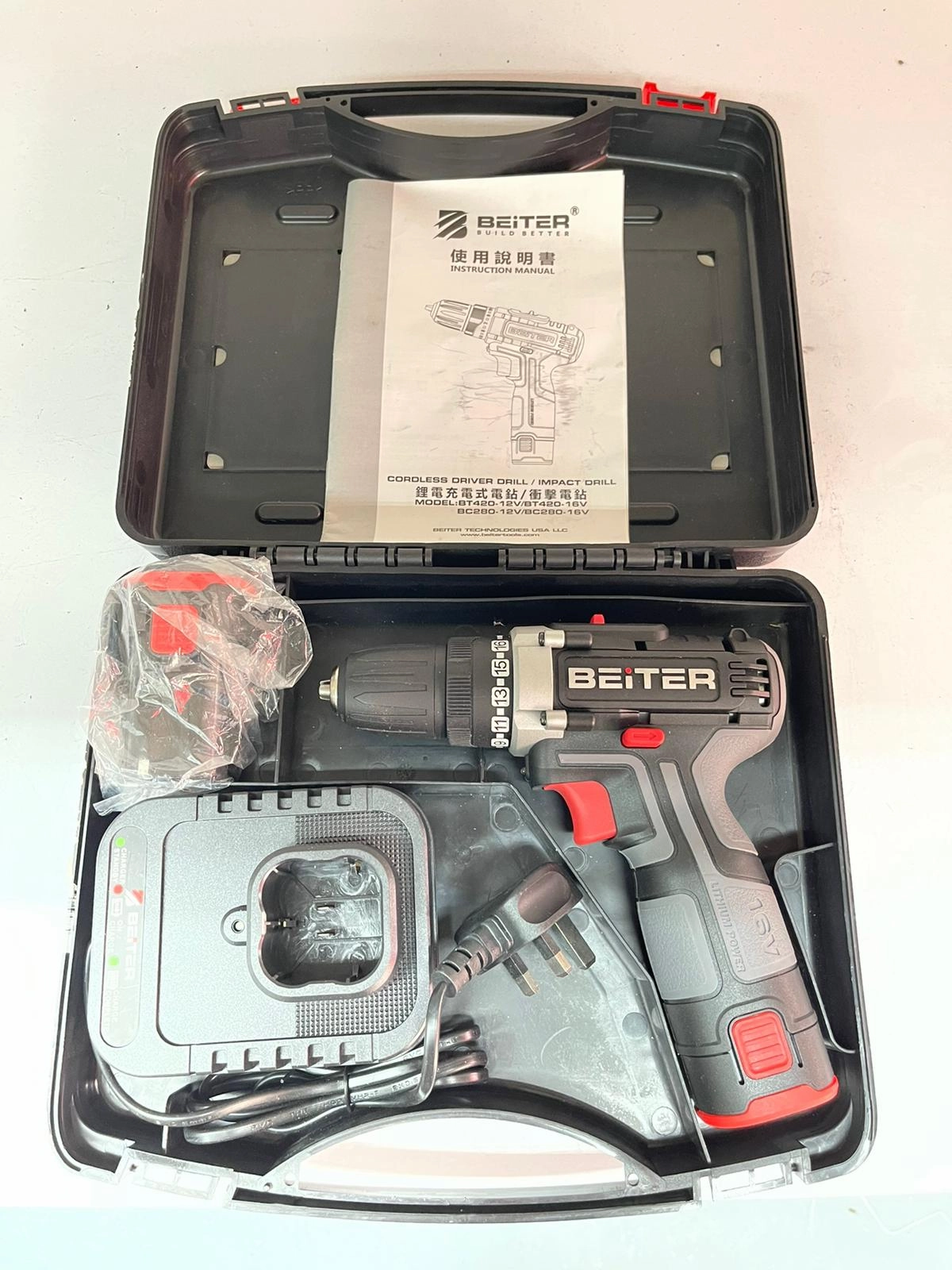Beiter 16V 2.0Ah Cordless Driver Drill  | Model : BT420-16V