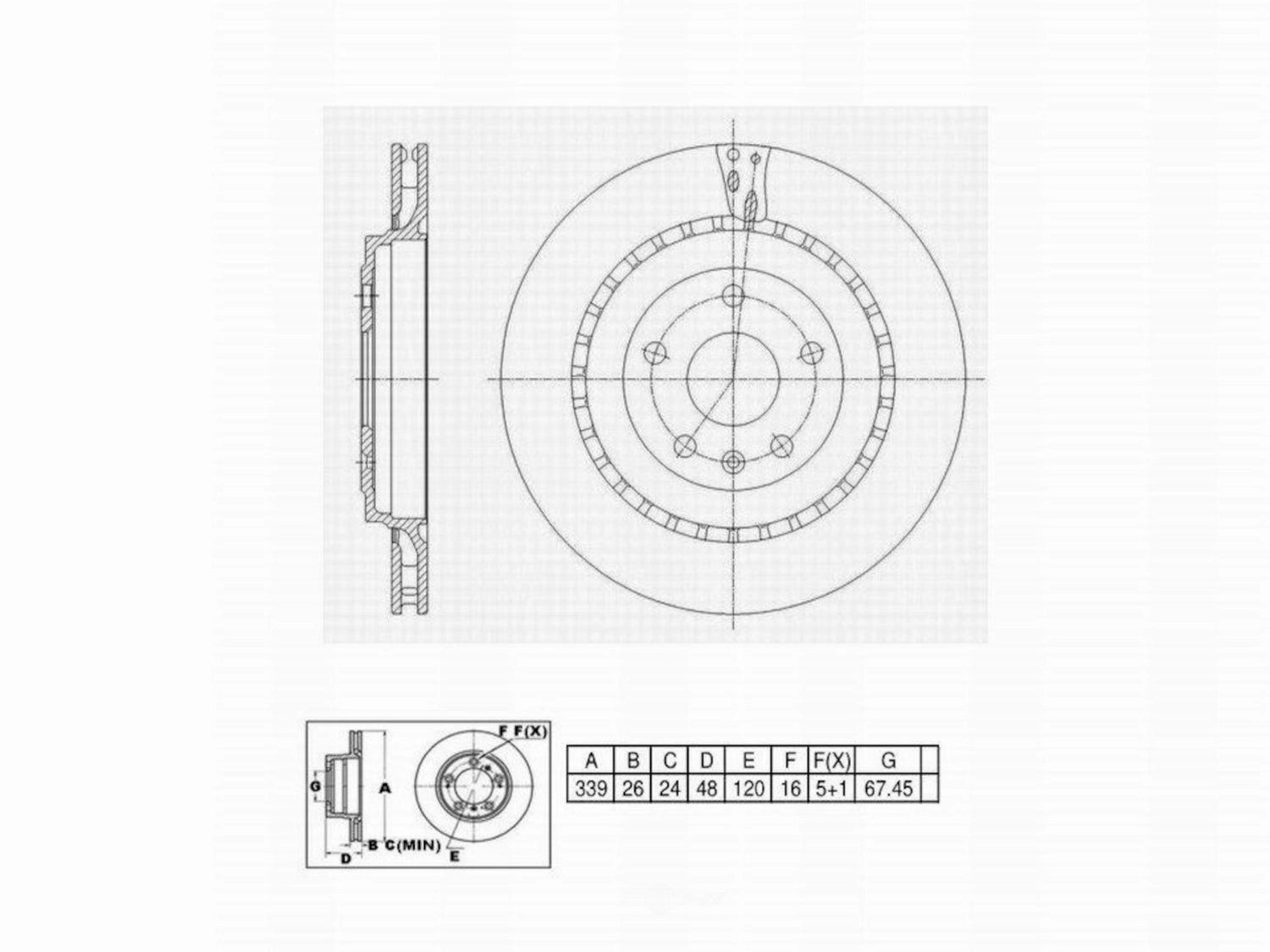 C11012 ProSeries OE  Brake Rotor