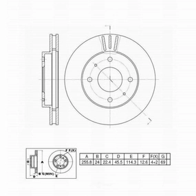C26133 ProSeries OE  Brake Rotor