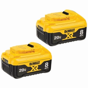 DEWALT DCB208-2-  20V MAX 8.0Ah Lithium Ion Premium Battery 2 Pack