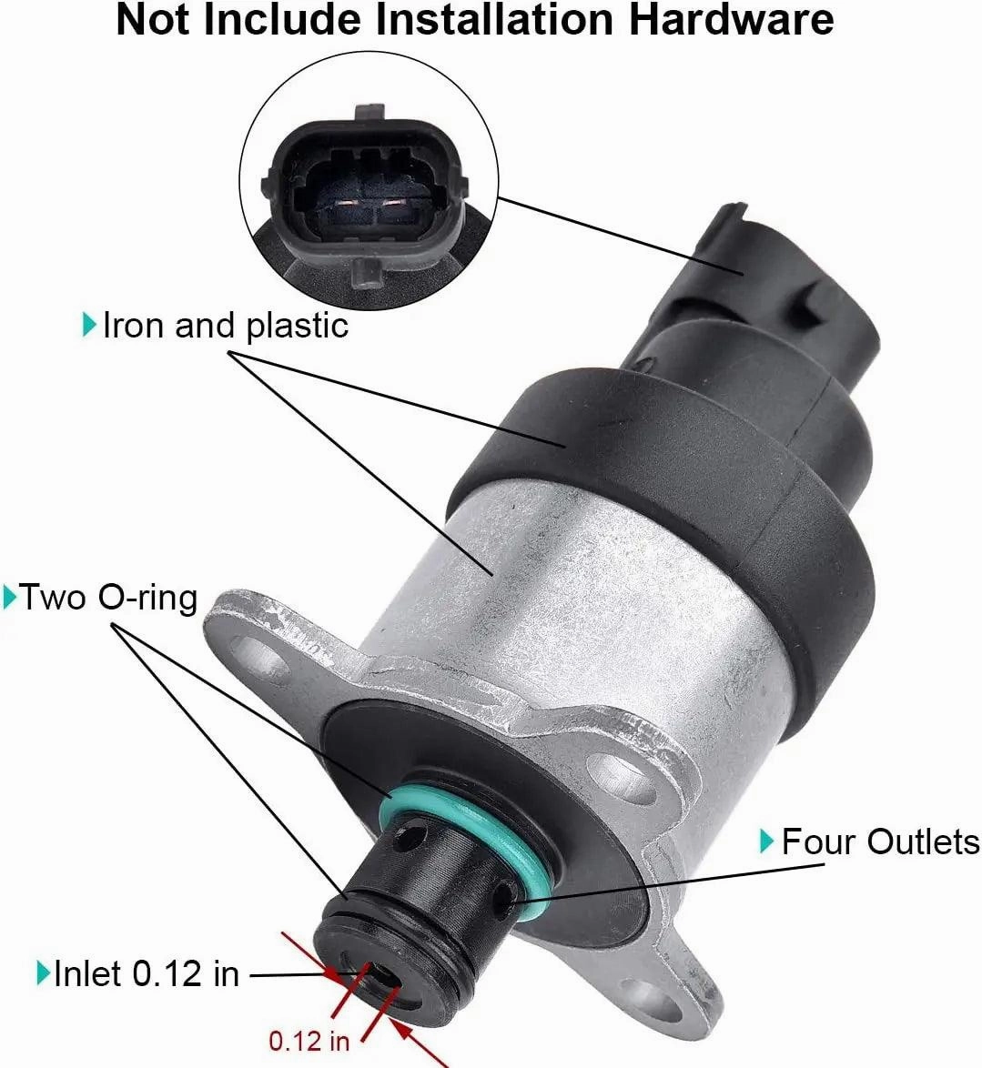 EVIL ENERGY 0928400666 Diesel Fuel Pressure Regulator Compatible with Dodge Ram Cummins 2003-2007 Diesel 5.9L