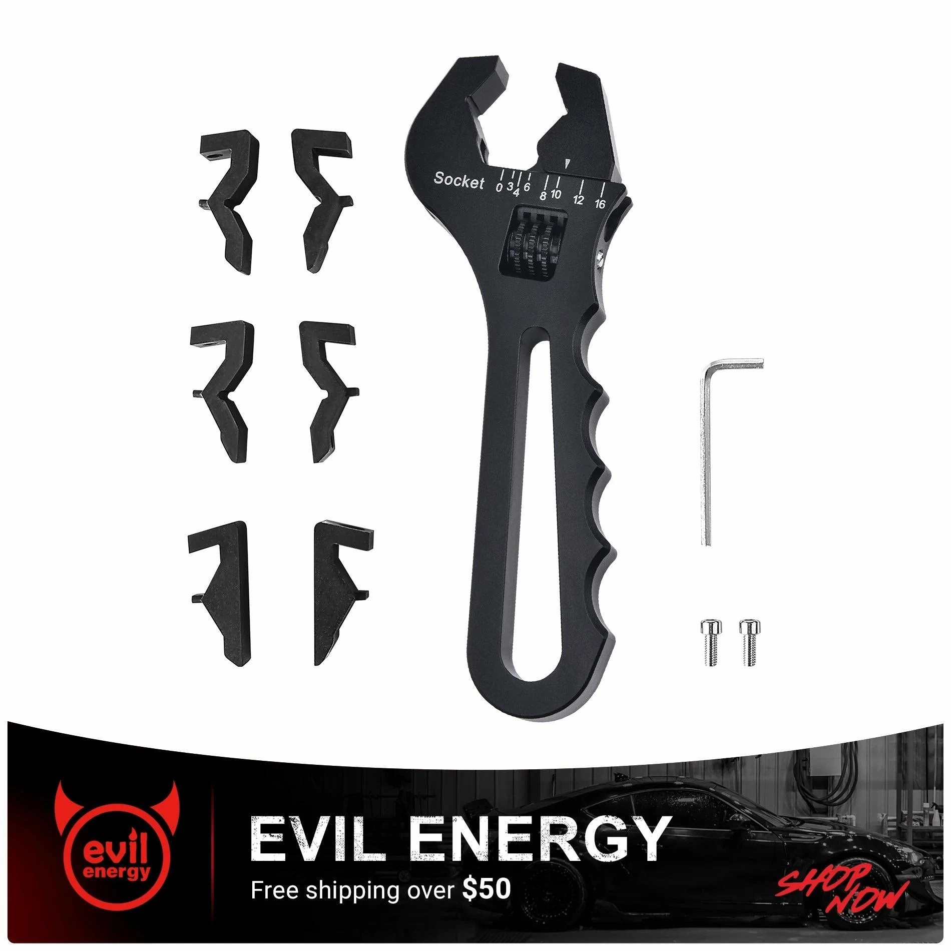 EVIL ENERGY 10AN Oil Catch Can Breather Tank with AN10 Fuel Line Kit Nylon Braided CPE 10FT