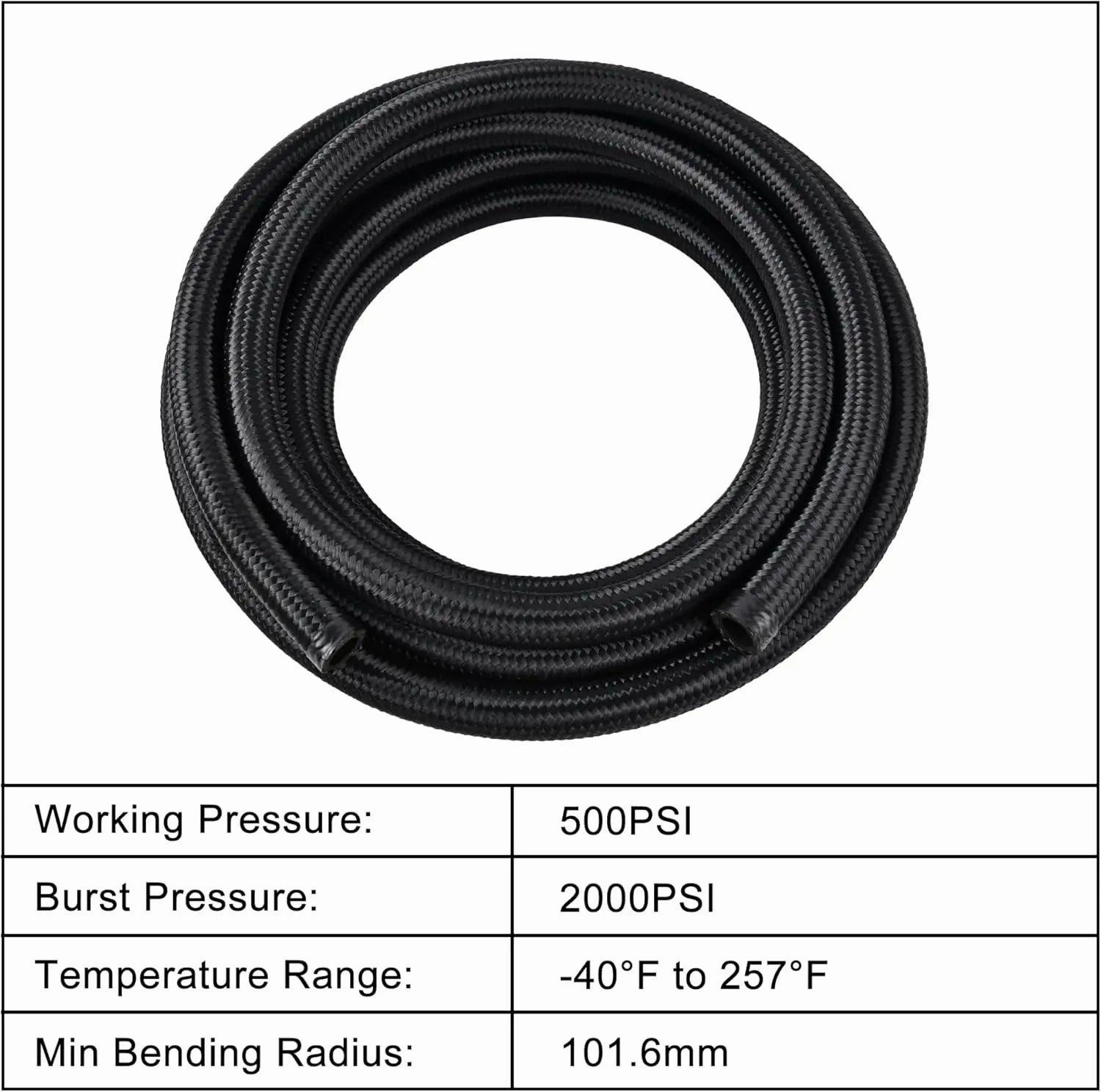EVIL ENERGY 10AN Oil Catch Can Breather Tank with AN10 Fuel Line Kit Nylon Braided CPE 10FT