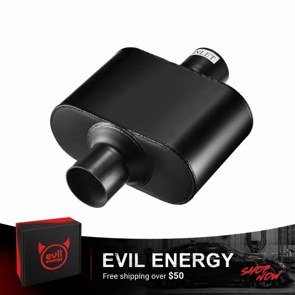 EVIL ENERGY 2.5 In 2.5 Out/3.0 In 3.0 Out Super 10 Series Center In Center Out Exhaust Muffler