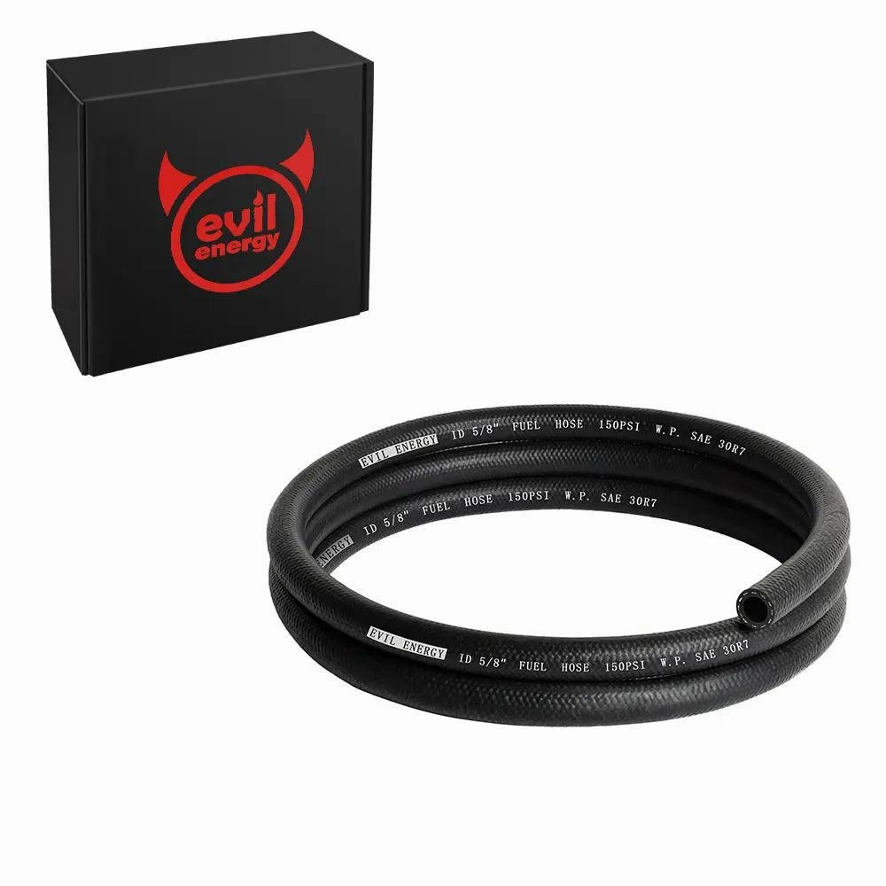 EVIL ENERGY 3/16 Fuel Hose Line Push Lock NBR Rubber SAE 30R7 5/10/25FT 300PSI