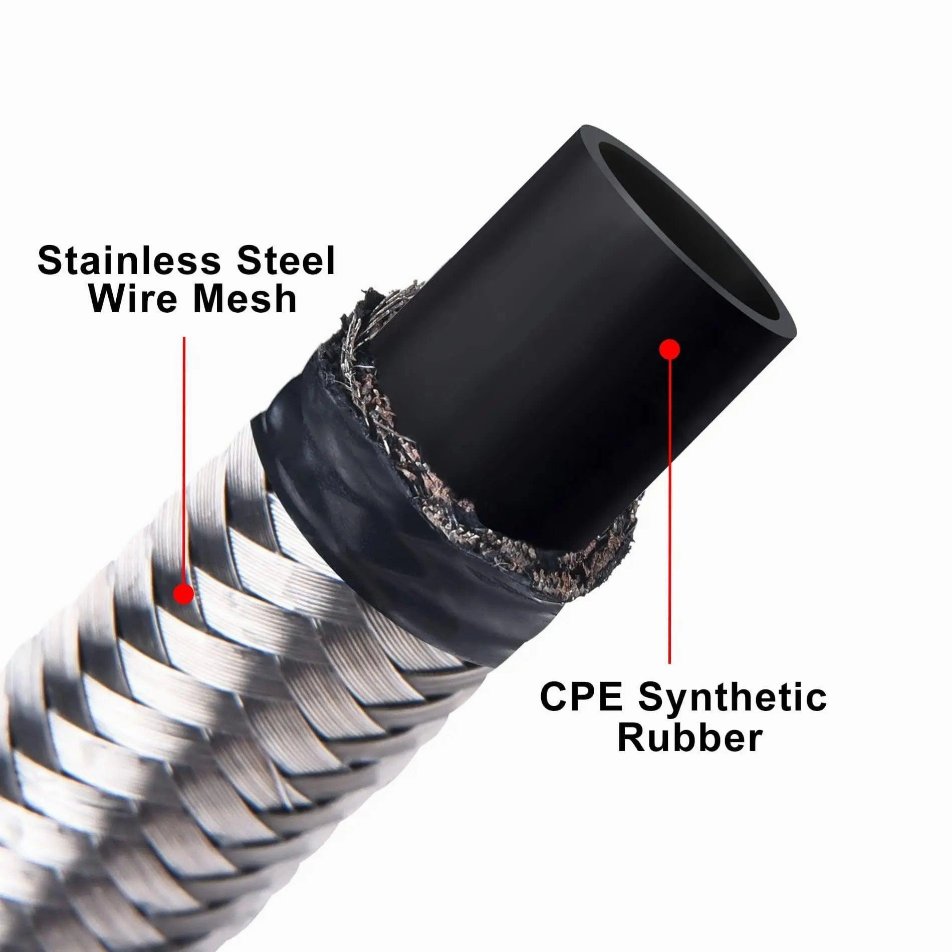 EVIL ENERGY 4/6/8/10/12AN CPE Fuel Line Kit Braided Nylon Fuel Hose 10FT Silver