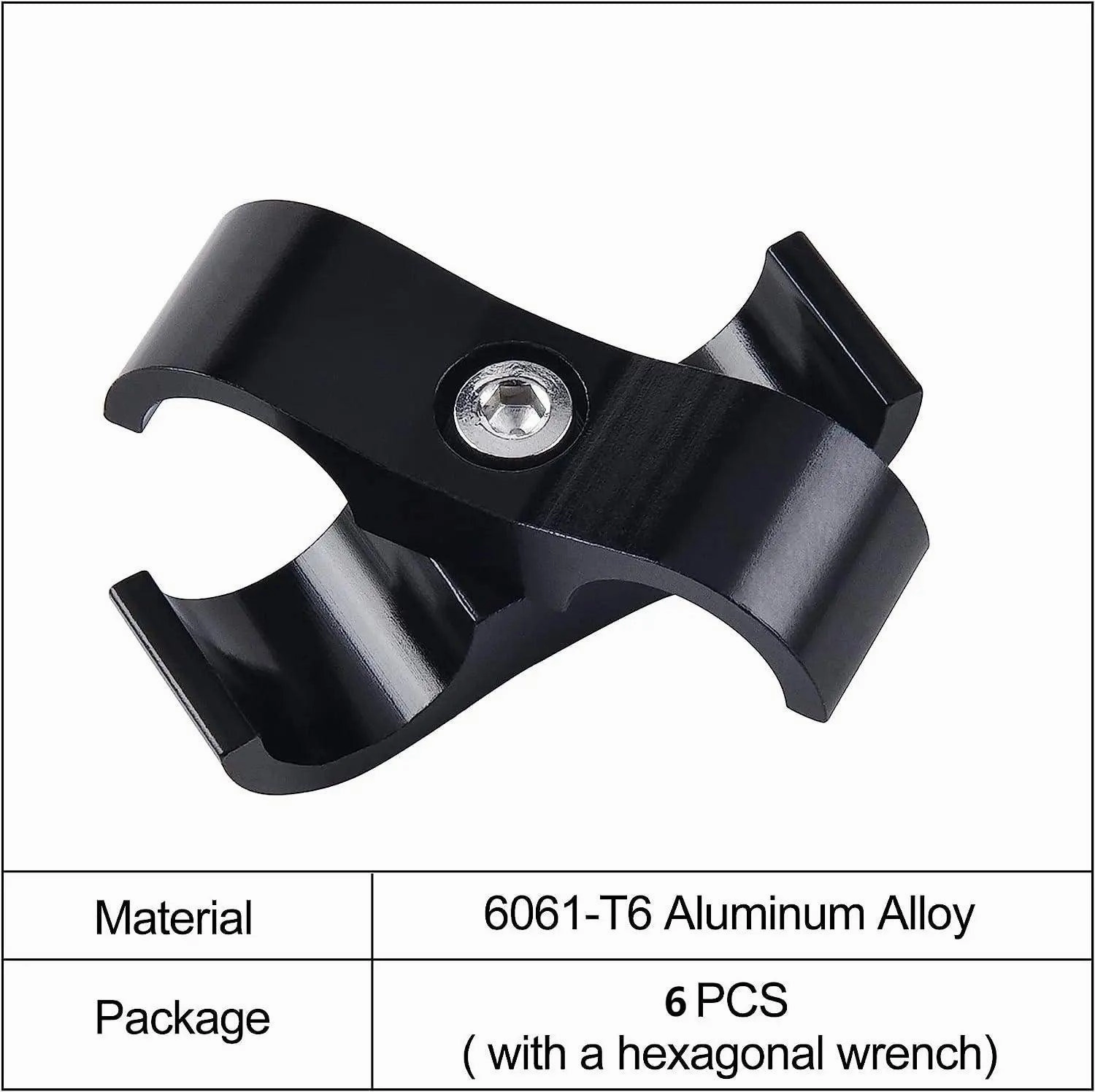 EVIL ENERGY 6/8/10AN Swivel Fuel Hose Fittings & Male Flare Coupler Union Kit with Hose Separator Clamp
