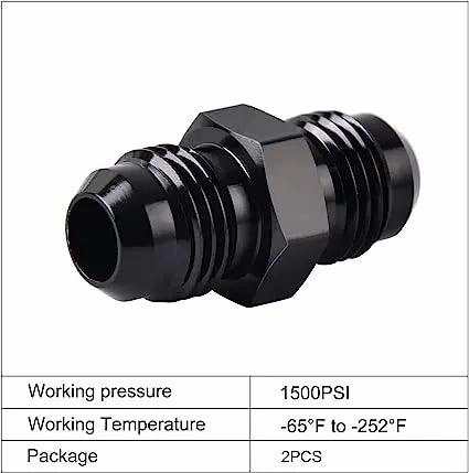 EVIL ENERGY 6/8/10AN Swivel Fuel Hose Fittings & Male Flare Coupler Union Kit with Hose Separator Clamp