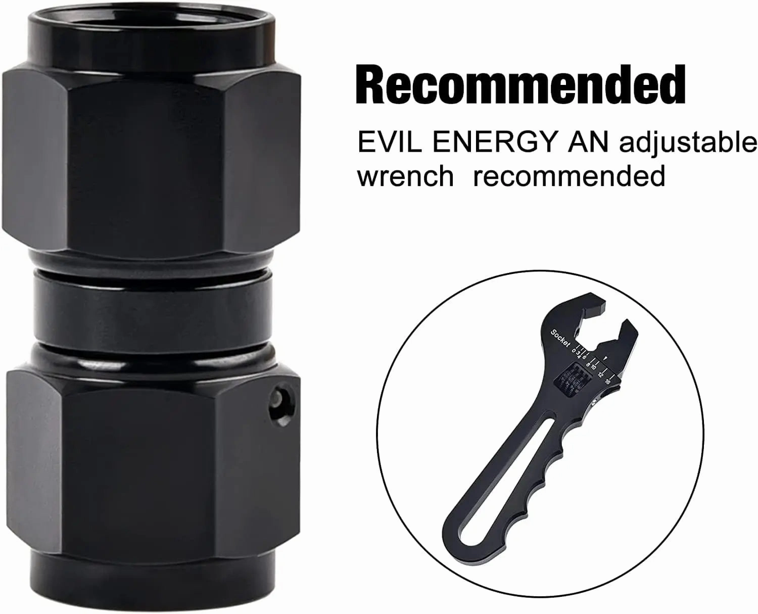 EVIL ENERGY 6AN Fuel System Kit with 300LPH Pump & Adjustable Regulator - Universal LS Engine Upgrade