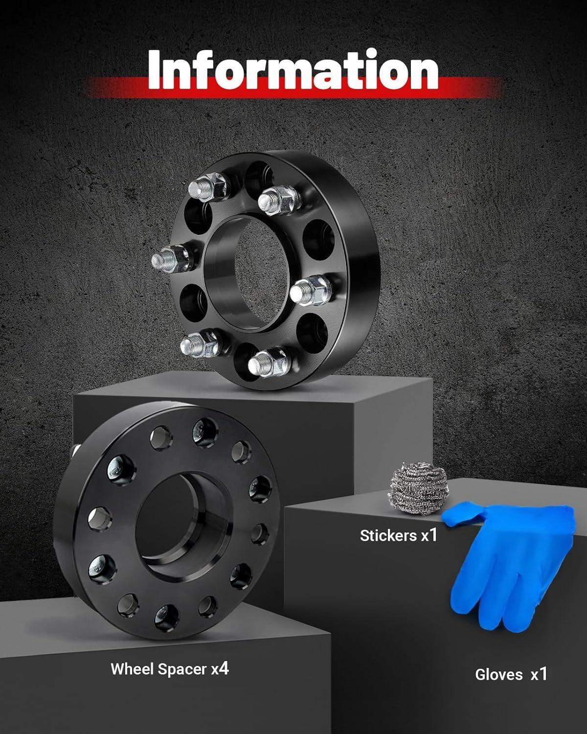 Evil Energy | Wheel Spacers 6X5.5 for Ram 1500 (2019-2023) - 1.5 Inch Centric Tire Spacer, Set of 4