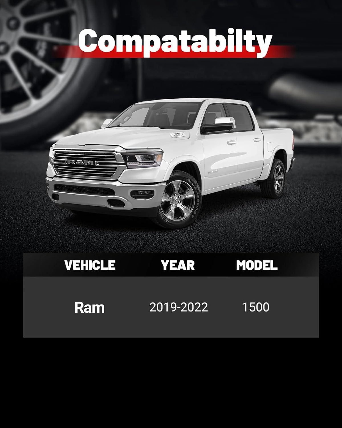 Evil Energy | Wheel Spacers 6X5.5 for Ram 1500 (2019-2023) - 1.5 Inch Centric Tire Spacer, Set of 4
