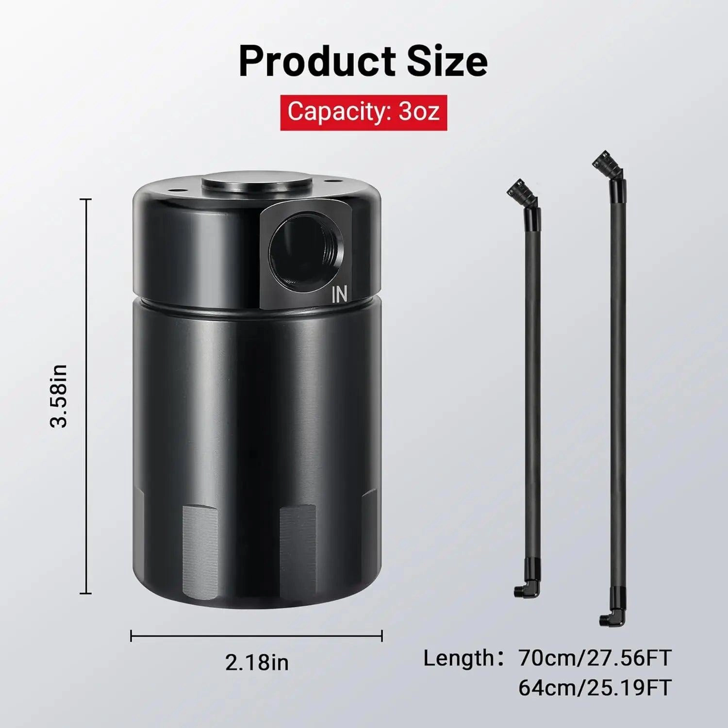EVIL ENERGY Air Oil Separator Oil Catch Can Compatible with 2014-2018 Chevy Silverado 3OZ