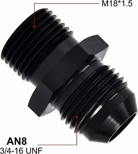 EVIL ENERGY AN Male Flare to Male Metric Fitting Adapter Aluminium Alloy