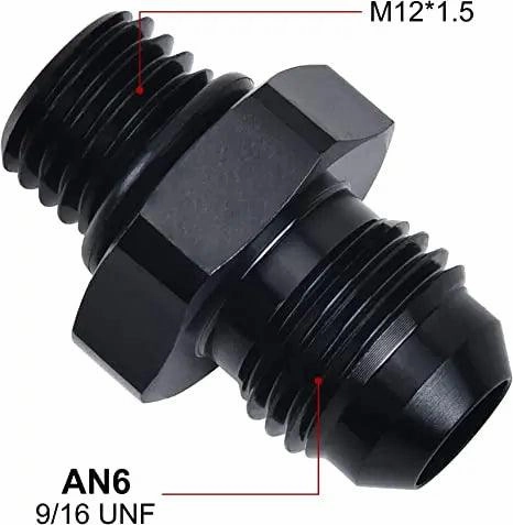 EVIL ENERGY AN Male Flare to Male Metric Fitting Adapter Aluminium Alloy