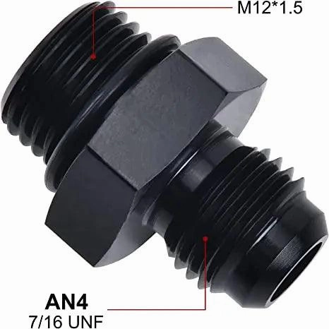 EVIL ENERGY AN Male Flare to Male Metric Fitting Adapter Aluminium Alloy