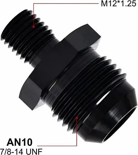 EVIL ENERGY AN Male Flare to Male Metric Fitting Adapter Aluminium Alloy
