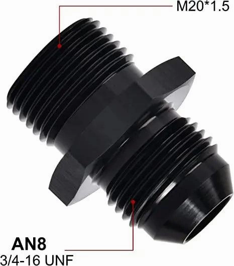 EVIL ENERGY AN Male Flare to Male Metric Fitting Adapter Aluminium Alloy