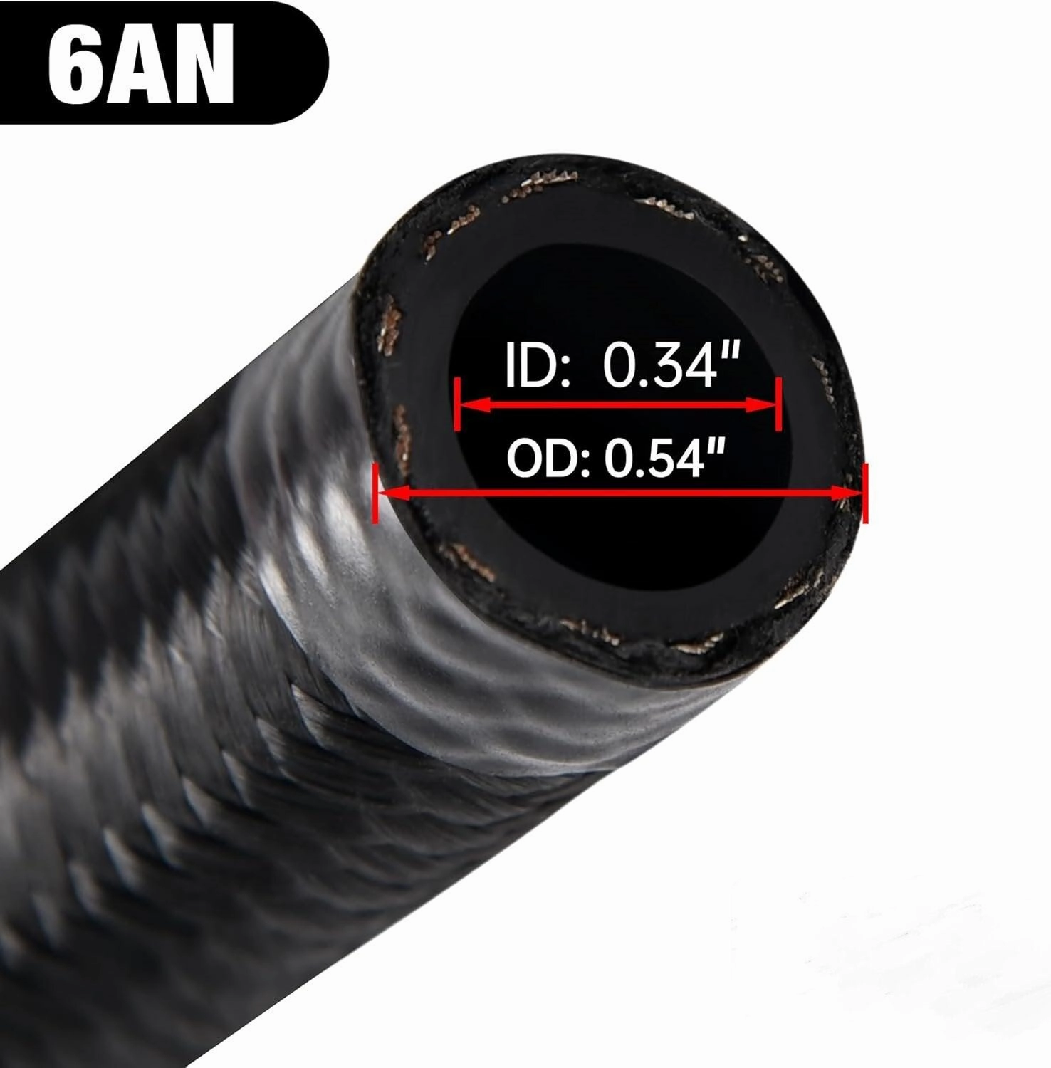 EVIL ENERGY Complete High-Performance Fuel Line Kit with AN6 PTFE & CPE Hoses, 45° & 90° Fittings