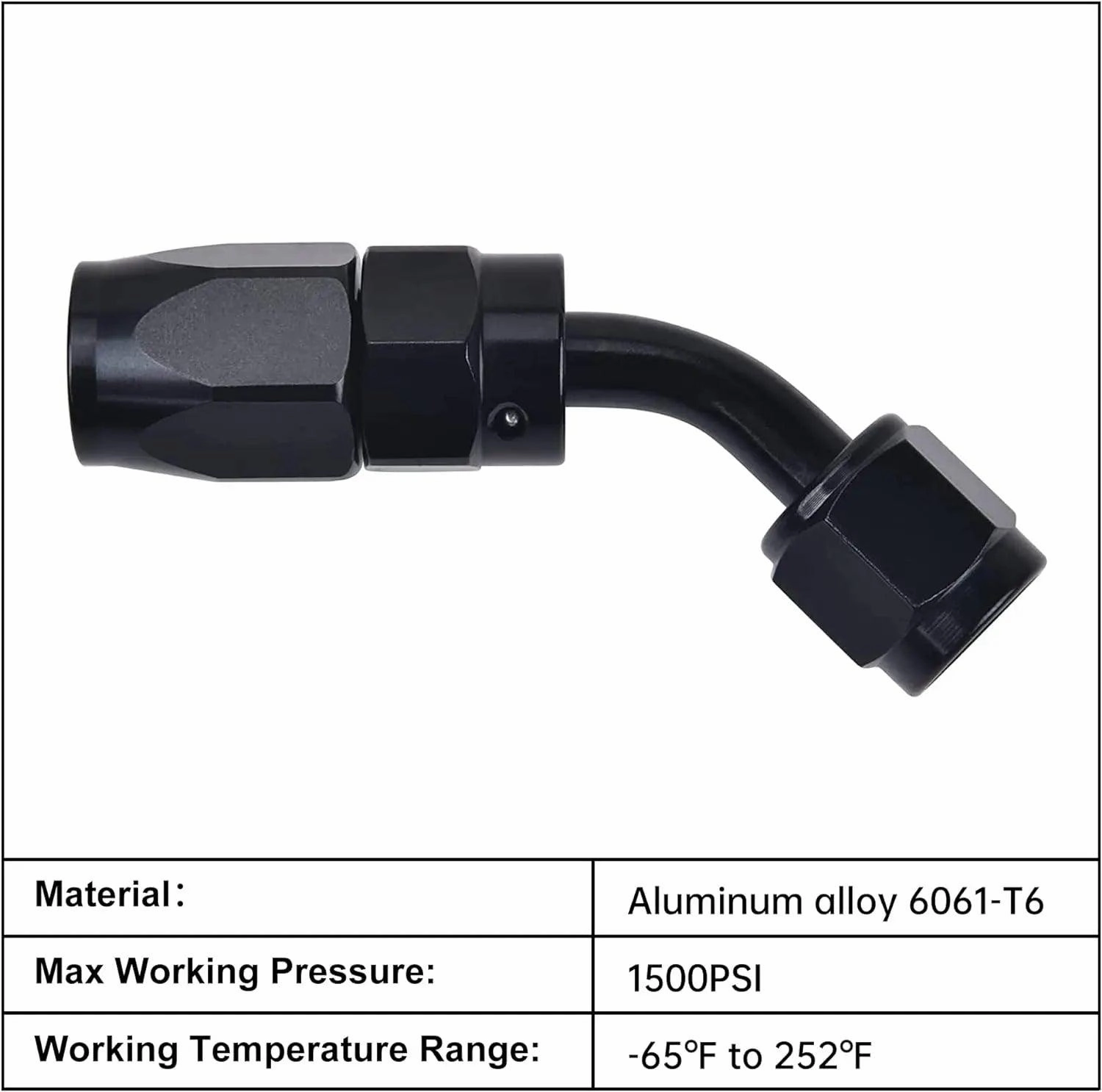EVIL ENERGY Complete High-Performance Fuel Line Kit with AN6 PTFE & CPE Hoses, 45° & 90° Fittings