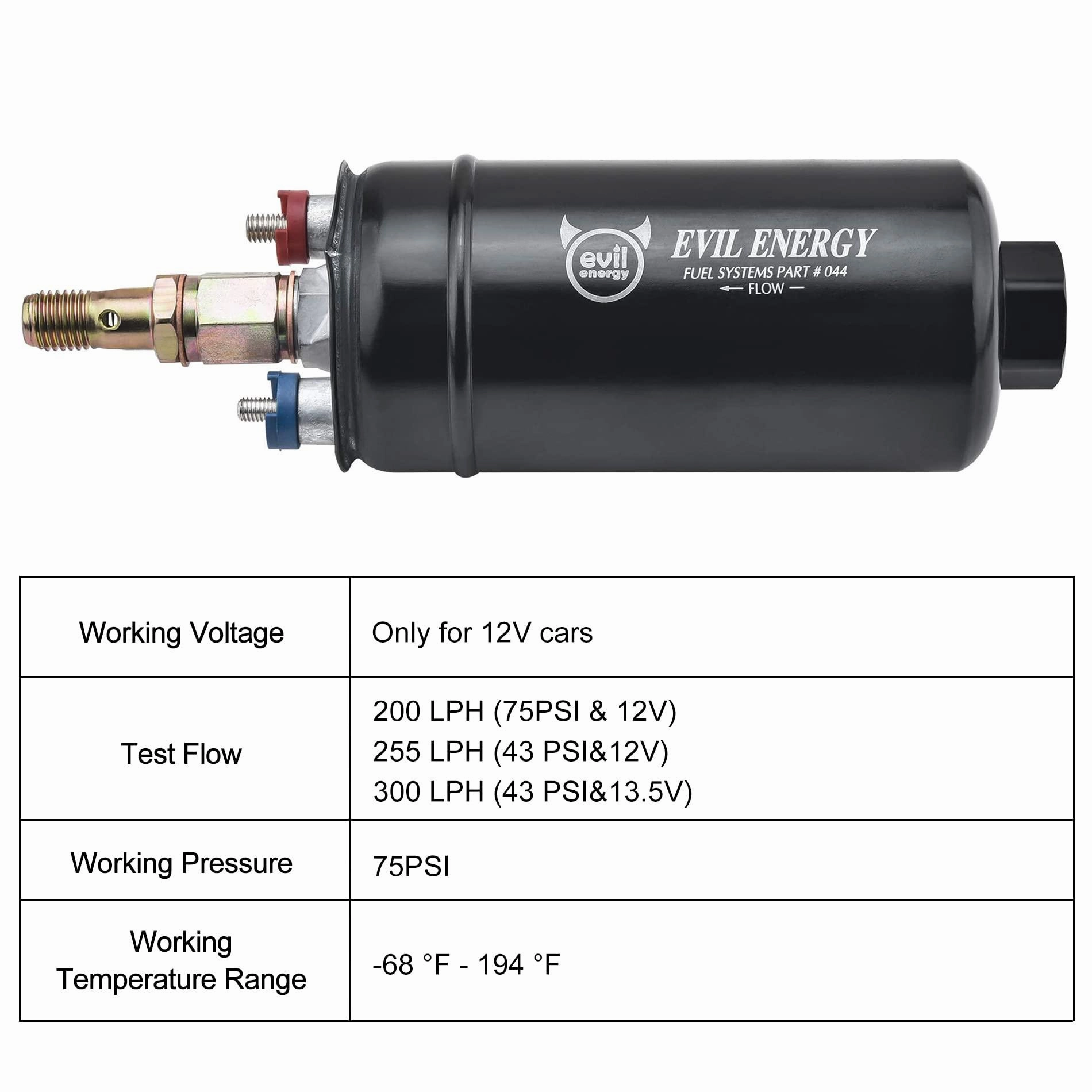 EVIL ENERGY CPE/PTFE LS Swap fuel  kit ,Fuel Filter, 6AN Fuel Line & Fittings | 20-120PSI Fuel Pressure Regulator | Fuel Pump