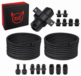 EVIL ENERGY EFI Fuel Line Kit CPE Fuel Line 10 Micron Fuel Filter Return Style Kit