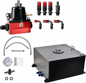 EVIL ENERGY EFI Returnless Fuel System kit-Fuel Cell Gas Tank Fuel Filter with Fuel Pressure Regulator Adjustable